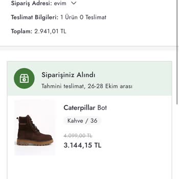 Boyner Stokta Olup Kargolanmayan Ürün