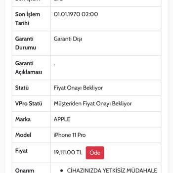 Ouno Service Yenilenmiş Cihaz
