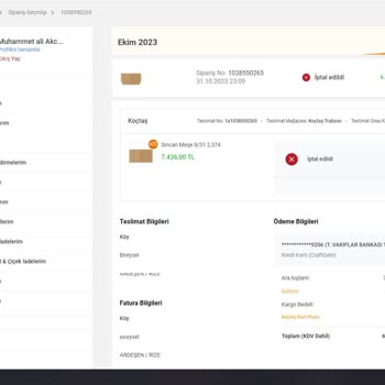 Koçtaş Habersiz Sipariş İptali Ve Fiyat Yükseltilmesi