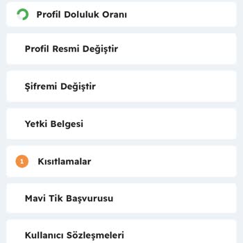 AVUTAP Kısıtlama Getirildi Uygulamama