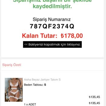 Aisha's Design Ödemesini Yapmama Rağmen Ürün Gelmedi