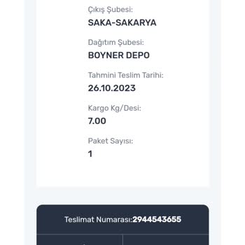 Sakarya Aras Kargo Saka Şubesi Gönderimi Kaybetti