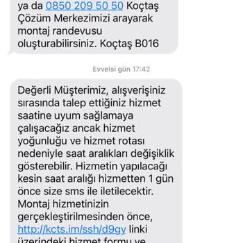Koçtaş Müşteri Hizmetleri Ve Montaj Ekibi Müşterilerini Kaale Almıyor!