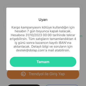 Dolap Uygulamasının İnsan Faktörsüz Karar Alması