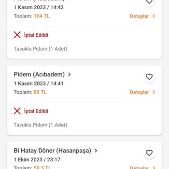 Trendyol Yemek Habersiz Sipariş İptali