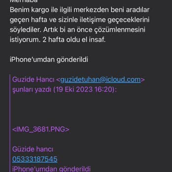 Aras Kargo Ürün Teslimi Yapılmadı Paramızda Gitti