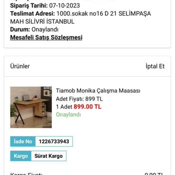 Sürat Kargo'da Kargom Kayboldu