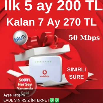 Vodafone Net Vodafone'nun Ev İnterneti Kampanyası Hakkında Aldatıcı Bilgilendirme