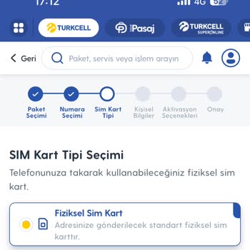 Turkcell Numara Taşıma Esnasında Sim Tercihi İle İlgili