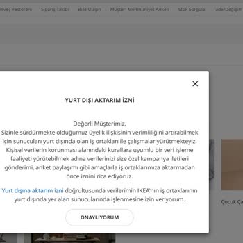 IKEA Zorunlu Ticari Elektronik İleti Onayı