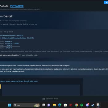 Papara İle Steam Oyun Alma Ve Sonradan İptal Etme