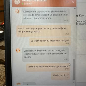 Devir Aldığımız Şirketin Trendyol Hesabını Hala Devir Alamıyoruz.