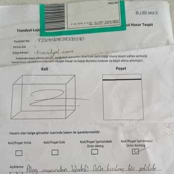 Trendyol Express Trendyol Ekspresi'nin Hizmetleriyle İlgili Şikayetim