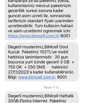 Bimcell Haftalık Paketim Hızla Bitiyor