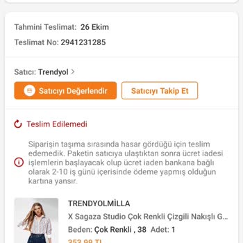 Trendyol Para İadesi Yapılmıyor