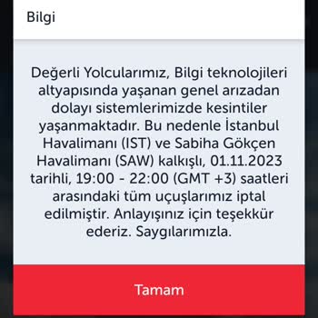 THY Uçak Bileti Alımında Sorun
