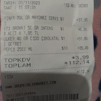 Pınar Et ve Süt Marketten Satın Alınan Mayonezin Bozuk Çıkması