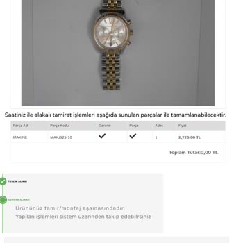 Saat & Saat Saatim Sürekli Duruyor 5. 'ye Servise Gitti Hala Dönüş Yok