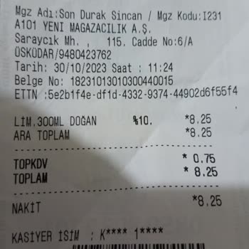A101 Fiyat Fişte Farklı Reyonda Farklı Ve Çalışanın Üslupsuzluğu