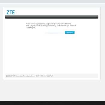 Turkcell Superonline - ZTE Geniş Banda Erişemezsiniz Sorunu