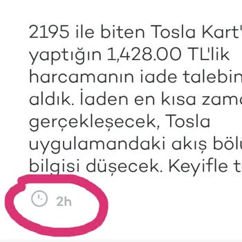 Tosla Para İade Sorunu