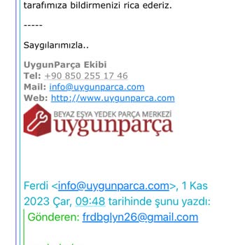 Uygunparca.com Müşterilerini Mağdur Ediyorlar