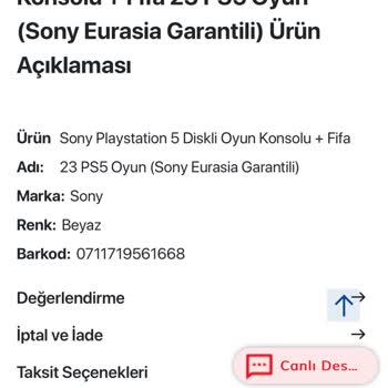 D&R PS5 Yanlış Bilgi Ve İade Saçmalığı!