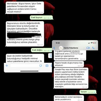 Paketleme İşi Ve P*****a Hesabındaki Bilgilerim