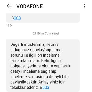 Vodafone Şebeke Çekmiyor Operatör Değişikliği Yapmak İstiyorum