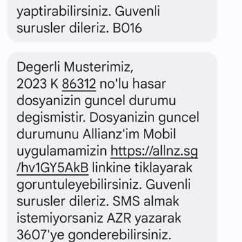 Allianz Sigorta Dosya Açma Kapama Saçmalığı