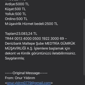 Ticaret Bakanlığı Gümrükleme Ücretleri Ve İlgisizlik