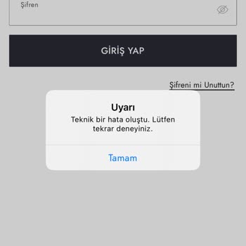 Boyner Uygulama Hatasına Yardım