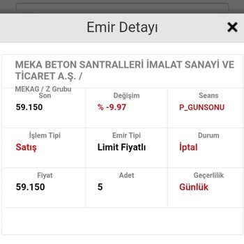 Hisse Emri Ziraat Yatırım İşlemleri