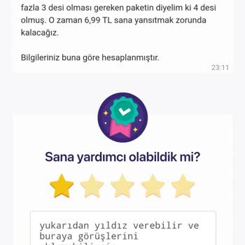 Gardrops Uygulamada Yazan Dışında Kargo Ücreti Hesaplanması