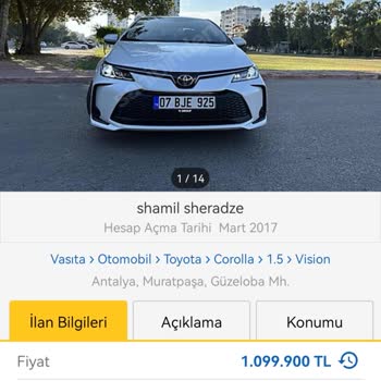 Sahibinden İkinci El Araç Fiyatı