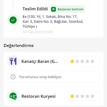 Getir Firmasının Kusurları Göz Ardı Etmek