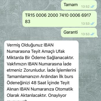 P*****a Burs Adı Altında