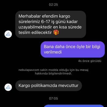NebulaPav Teslim Edilmeyen Ürün
