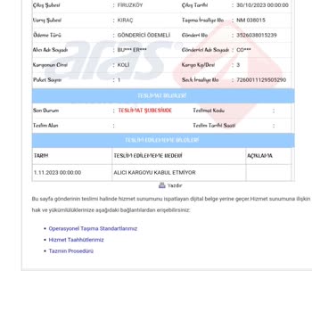 Aras Kargo Kargonun Gelmediği Halde Yalan Söylemesi