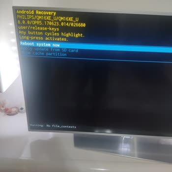 Philips 43pus6501 Recovery Ekranı Ve Hiçbir Şey Yapılamaması