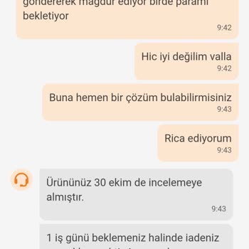 Trendyol Param İade Edilmedi.