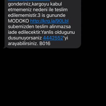 Aras Kargo Teslimatı Kabul Etmediniz Diyor