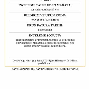 Network Kusurlu Ürün