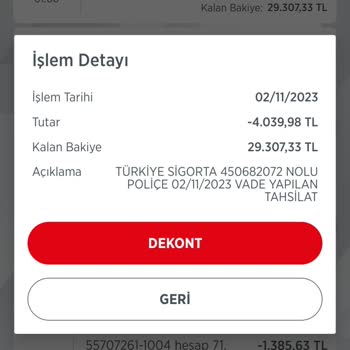 Türkiye Sigorta Bilgim Ve Rızam Dışında Poliçesi
