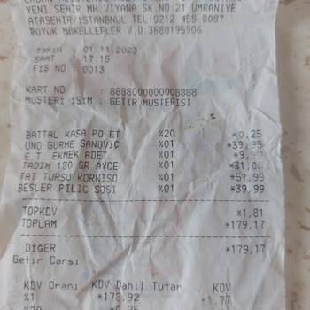 UNO Gurme Sandviç Ekmeği Bayat