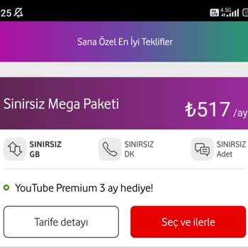 Vodafone Faturalı Paketin Fiyatı Yüksek