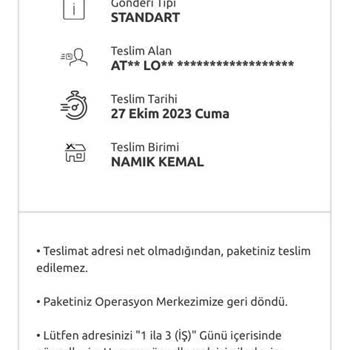 Yurtiçi Kargo Mağdur Olmam