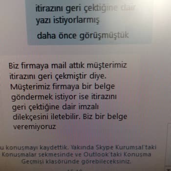 VakıfBank-Zara Firması Arasındaki Anlaşmazlık Sebebiyle İade Yapılmadı