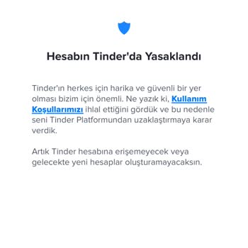 Tinder Hesap Kapatılması Hakkında Problem