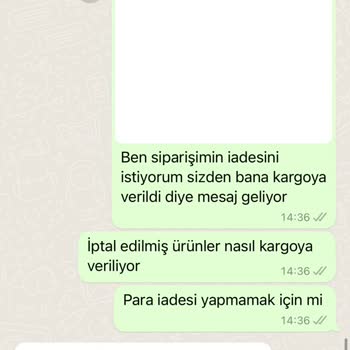 Nare Giyim Sipariş Elime Ulaşmadı Para İadesi Yapılmadı